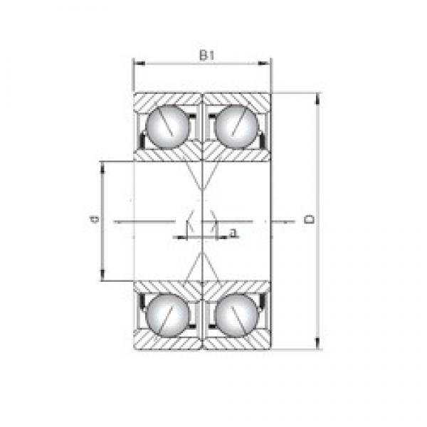 ISO 71921 CDF angular contact ball bearings #1 image