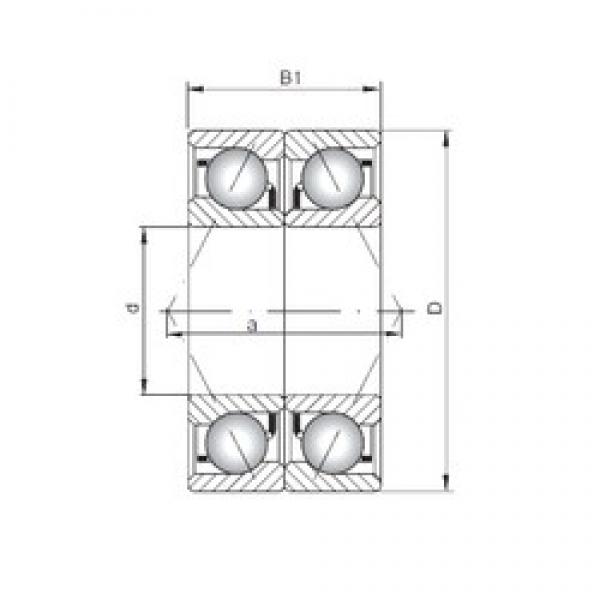 ISO 71921 CDB angular contact ball bearings #1 image